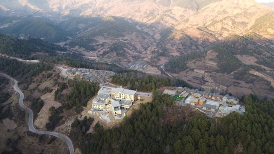  三河村全景（无人机照片）。新华社记者 尹恒 摄