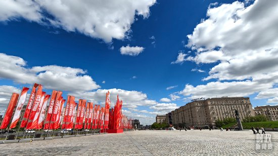 △莫斯科的胜利广场。（总台央视记者陆泓宇拍摄）