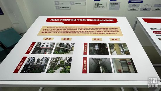 △市民新村居民区旧住房综合改造前后对比图。（总台央视记者辛乔拍摄）