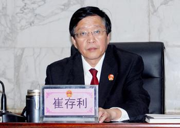 石家庄市中级人民法院党组书记、院长 崔存利&nbsp; 图源石家庄法院网