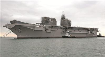 资料图片：意大利 “的里雅斯特”号两栖攻击舰