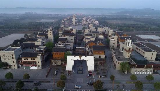 ▷新北川鸟瞰图