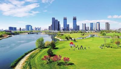 春意盎然的北京城市风景。马文晓摄