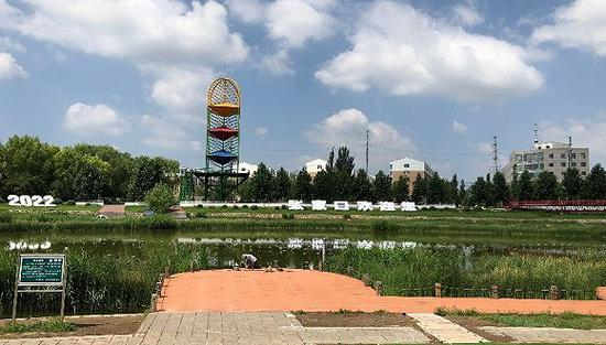 水幕电影设备局部。&nbsp; 摄影：曾金秋