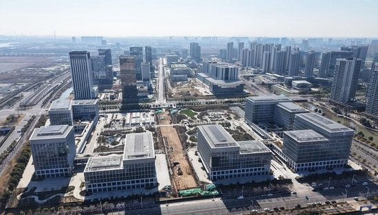 2026年2月8日，南京，中国移动长三角（南京）科创中心一期竣工扫尾。图片来源：CFP