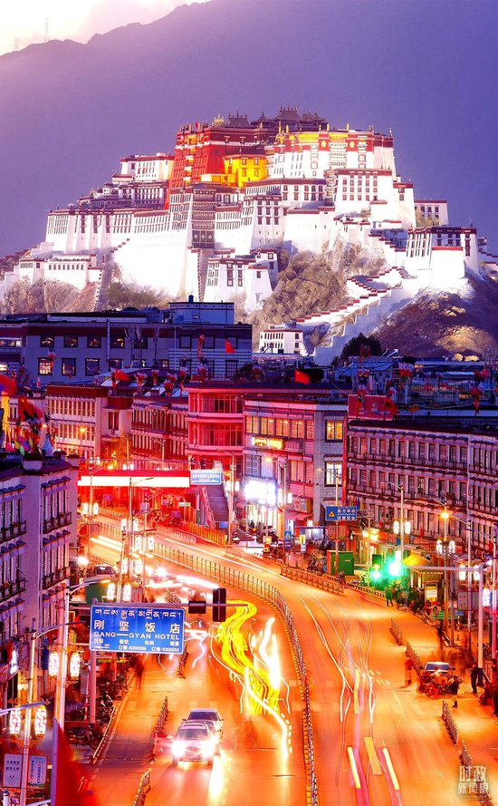  △拉萨。（总台央视记者魏帮军拍摄）