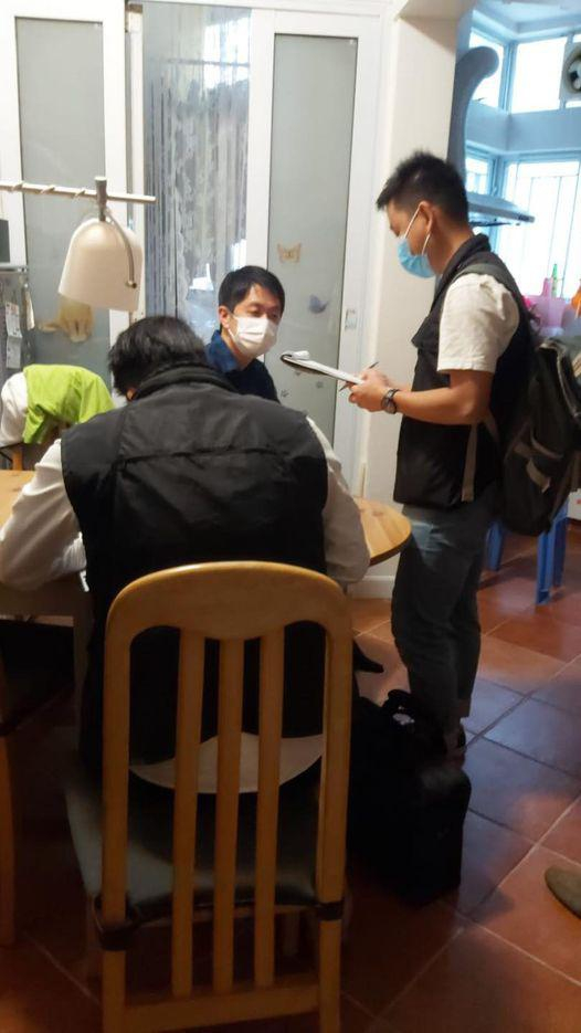 许智峰被警方讯问/图自许智峰脸书