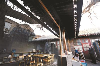 大栅栏茶儿胡同8号院，东侧的房子腾退后改造成儿童图书室
