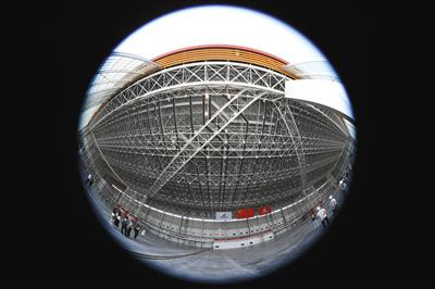 6月29日，南航位于大兴国际机场的机库内部。