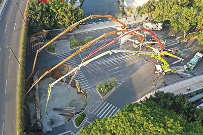  事故现场航拍图。新京报“我们视频”拍者陈国亨 摄