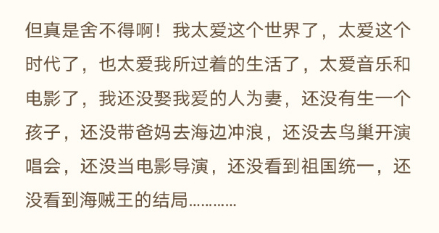 ·赵英俊最后一篇“小作文”截图。