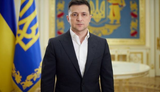 △乌克兰总统泽连斯基 图片来源：央视新闻