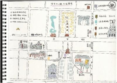 北京书店行手绘地图