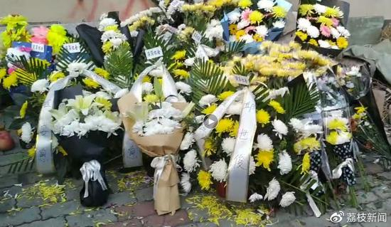 琪琪“头七”祭 大连市民前来送花