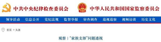  图片来源：中央纪委国家监委网站