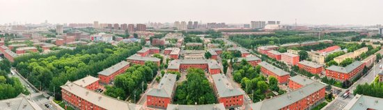 图为一汽“红房子”生活区（无人机照片）。新华社记者许畅 摄