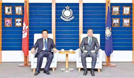△姜国利访问香港警队资料图