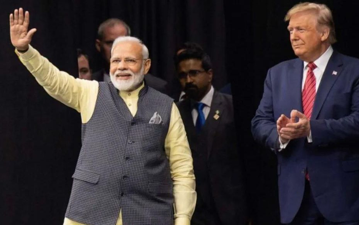  ▲莫迪与特朗普。图/新京报网
