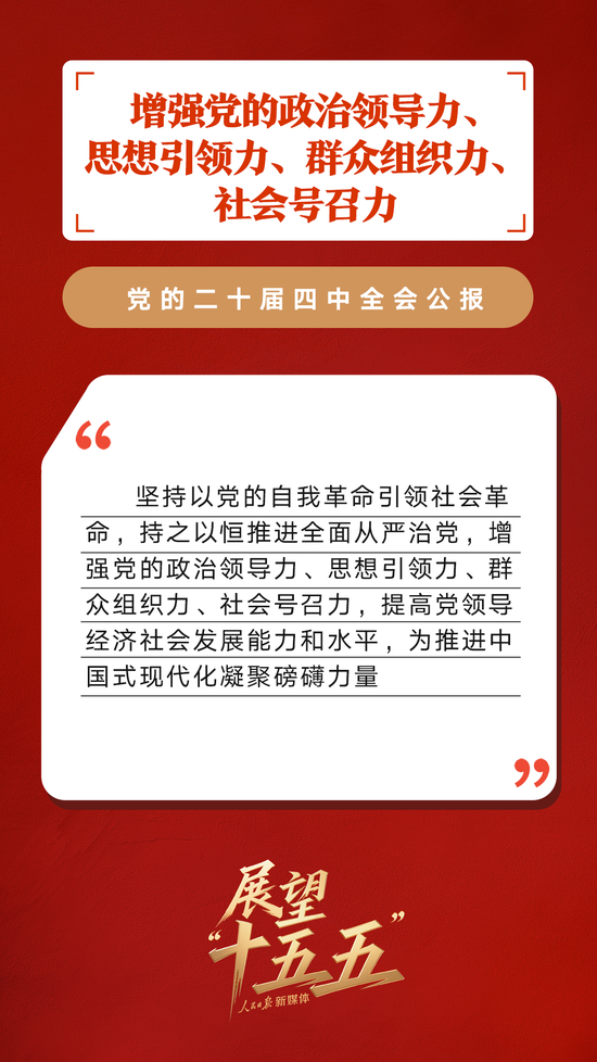 划重点！党的二十届四中全会公报重要提法