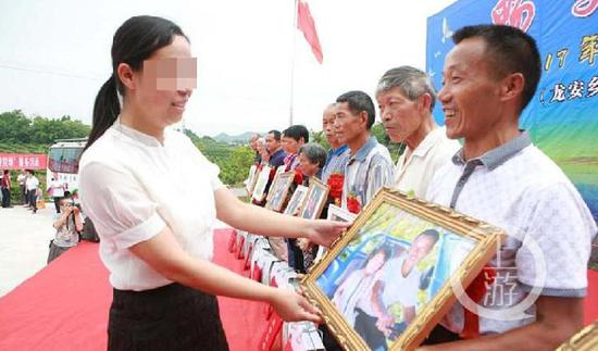  ▲被害人广安市广安区原副区长黎永兰（左）。图片来源/广安区政府官网