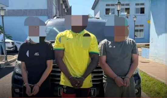 ▲警方逮捕了三名涉案嫌疑人