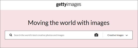  Getty Images网站截图