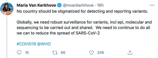  科霍夫推特截图。