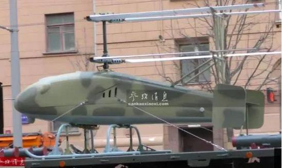 首次参加阅兵的“角鲨”无人武装直升机