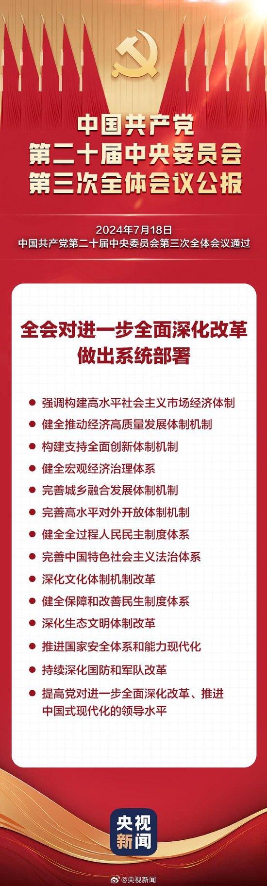 一图看懂三中全会对进一步全面深化改革的系统部署 深化改革 系统 体系 三中全会 体制机制 法治 中央委员会 国防 中国特色社会主义 体制改革 sina.cn 第3张