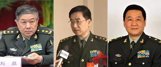 △ 刘胜、张育林、王力 图自澎湃新闻