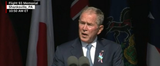 小布什讲话视频截图