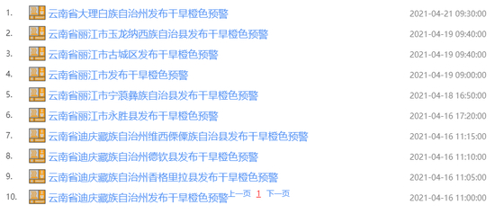 ▲图据中国天气网云南站