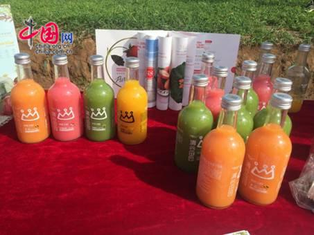 图为铜川海升千亩高标准矮化苹果示范园产品展示。