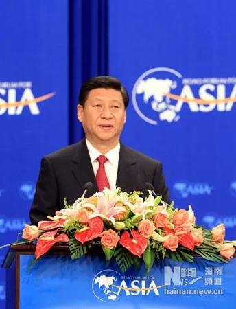 △2010年，时任国家副主席习近平出席博鳌论坛