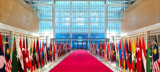  △天津梅江会展中心。（总台央视记者王子杭拍摄）