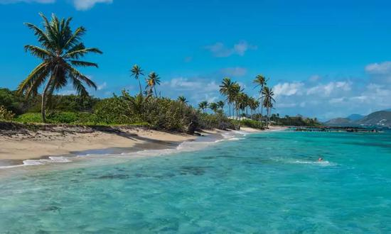 ▲圣基茨和尼维斯已售出超过1.6万本护照，每本售价高达25万美元。 图据《卫报》