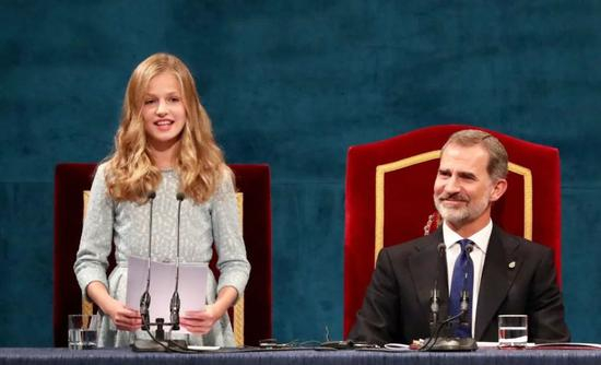  资料图：小公主进行演讲