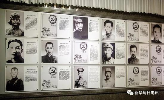  烈士肖像和生平介绍（来源：网络）