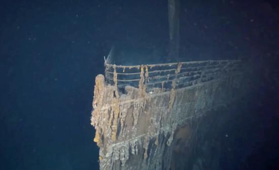  “泰坦尼克”号残骸（图：美国海底勘探公司海洋之门）