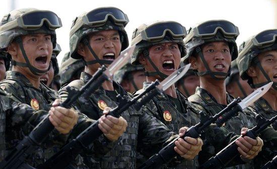 2025年9月3日,纪念中国人民抗日战争暨世界反法西斯战争胜利80周年大会在北京隆重举行。这是武警部队方队接受检阅。新华社记者 李明 摄