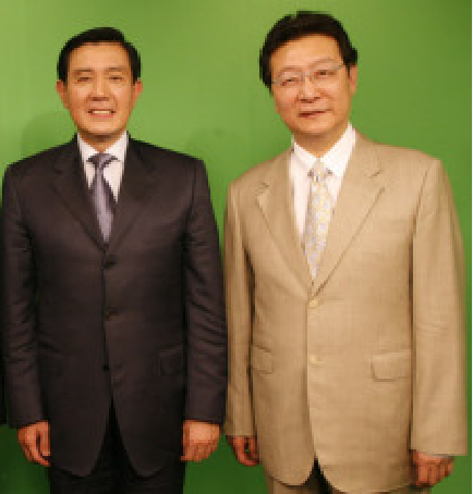 ·马英九与赵少康合影。&nbsp;