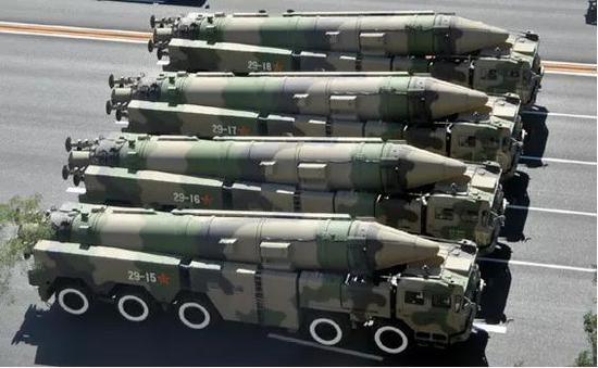 ▲东风-21D反舰弹道导弹