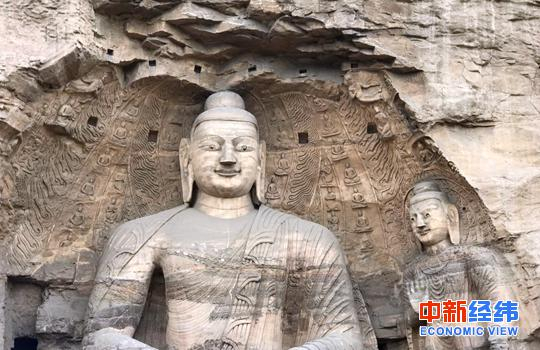 资料图：山西省大同市云冈石窟景区。 中新经纬 董湘依摄