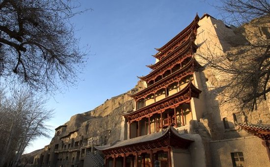 敦煌莫高窟外景 敦煌研究院供图