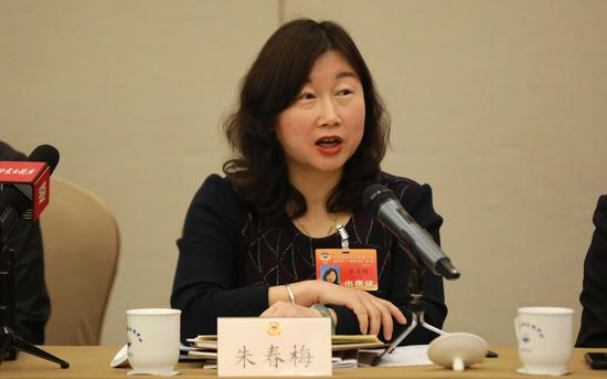 市政协委员朱春梅。&nbsp;新京报记者 王飞 摄