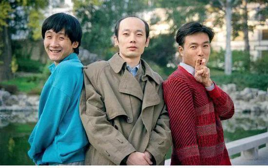  ·梁天（左）、葛优（中）和谢园