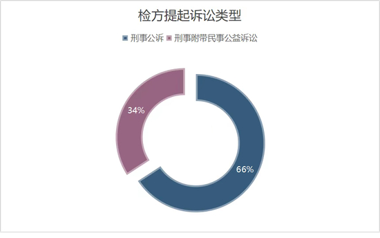  检方提起的诉讼类型。数据来源：裁判文书网公布的2020年1月至2021年4月宣判案例