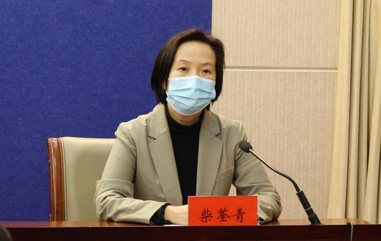 ▲修武县新冠肺炎疫情防控指挥部副指挥长、县政府副县长柴荃青。