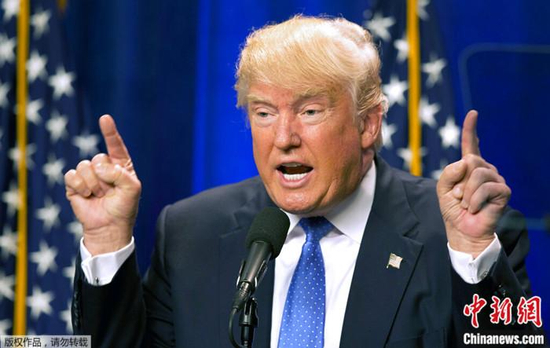  资料图：特朗普。