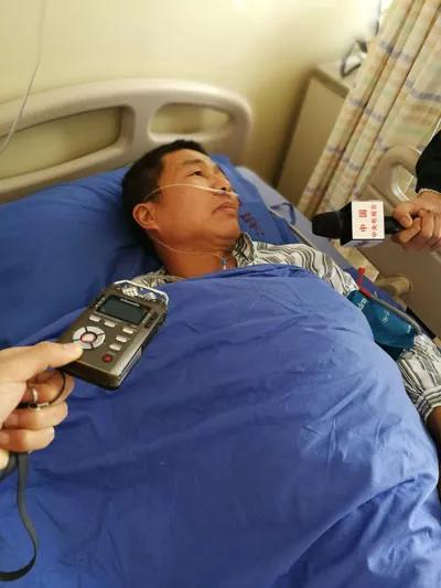 △正在环湖医院接受治疗的王志强